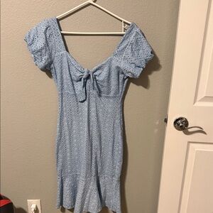 Light Blue Eyelet Dress